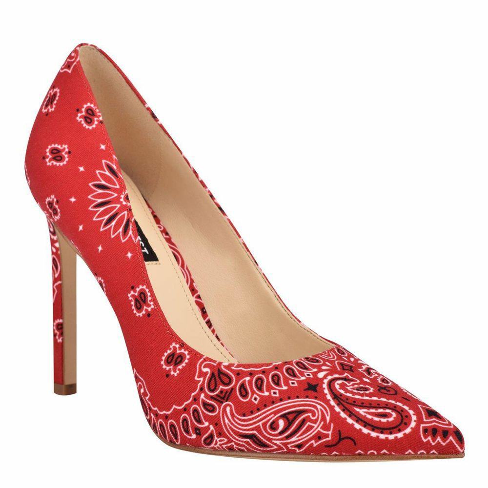 Nine west hot sale tatiana pumps red